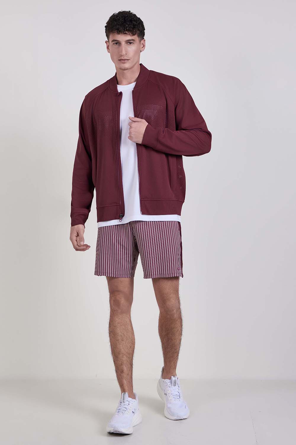 Mesh-Panelled Tennis Short 7''
